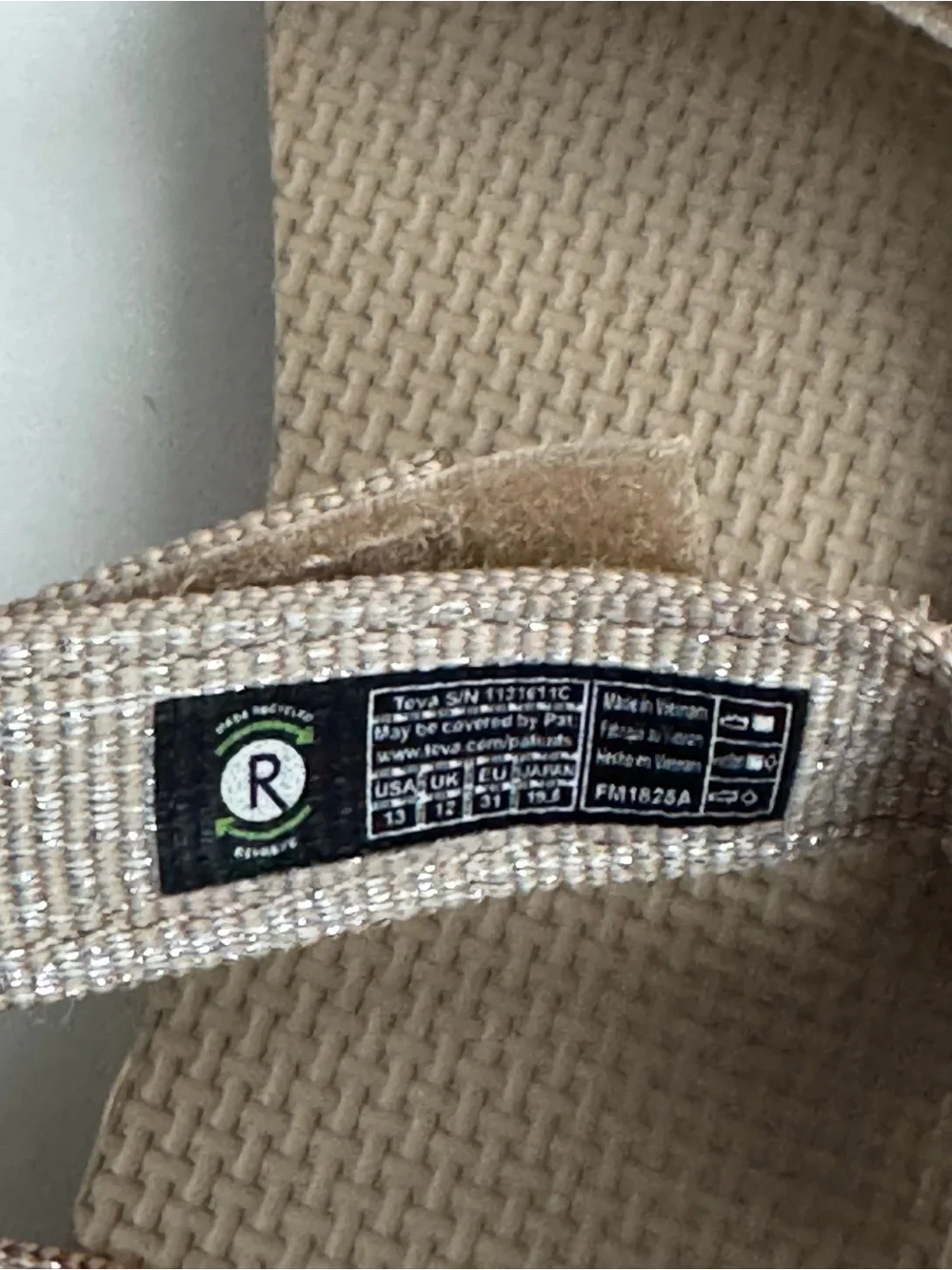 Teva Kids Beige Cream Strappy Sandals